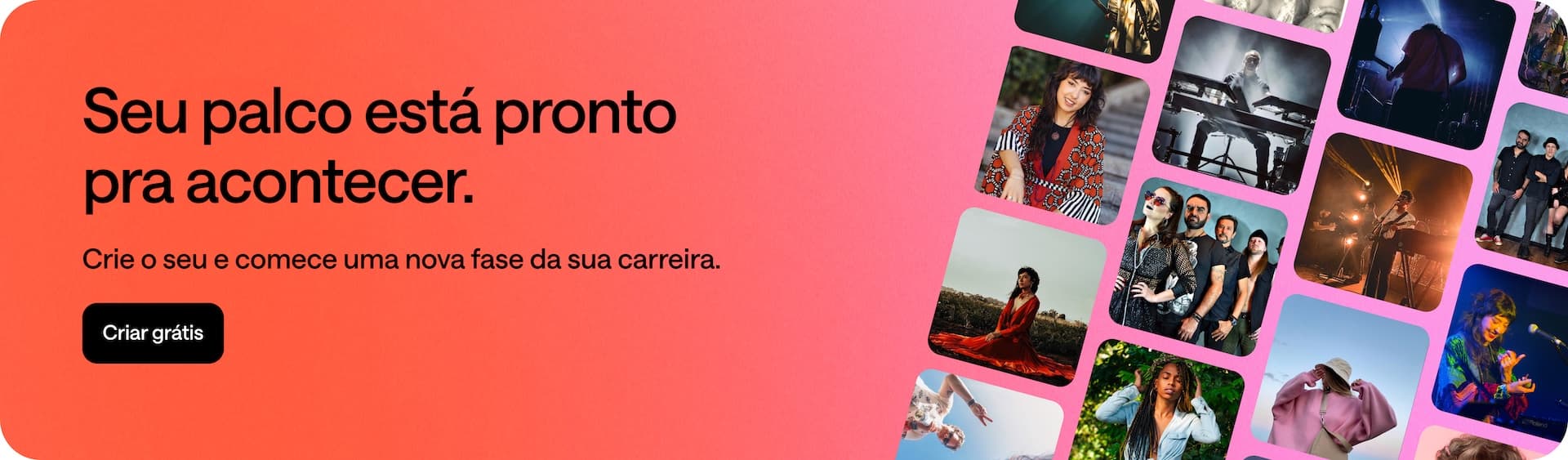 Seu palco está pronto